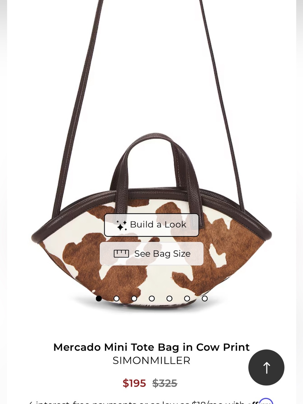 Simon miller Mercado Mini Tote Bag in Cow Print